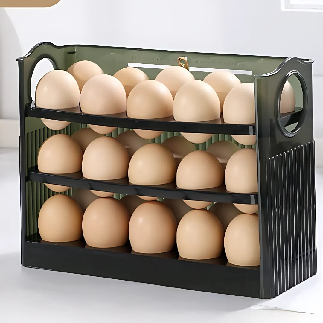 EggBox - Drei-Schicht-Selbst-Rückprall-Eieraufbewahrungsbox