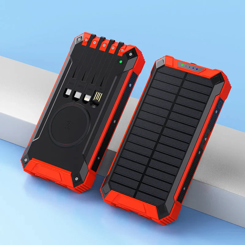 PowerBank - Tragbar Solar Drahtlos Strom Bank