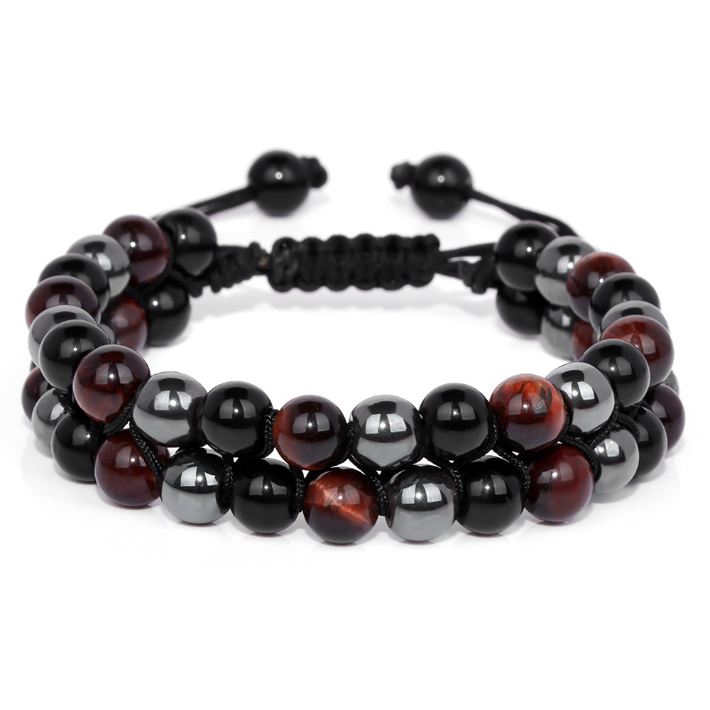 Jewelance™  ProtectionBracelet 1+1 GRATIS: Doppellagig Tigerauge Schutz Armband