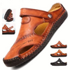 Happy™ LeatherSandals: Weiche Leder Herren atmungsaktiv Outdoor-Sandalen