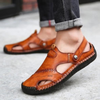 Happy™ LeatherSandals: Weiche Leder Herren atmungsaktiv Outdoor-Sandalen