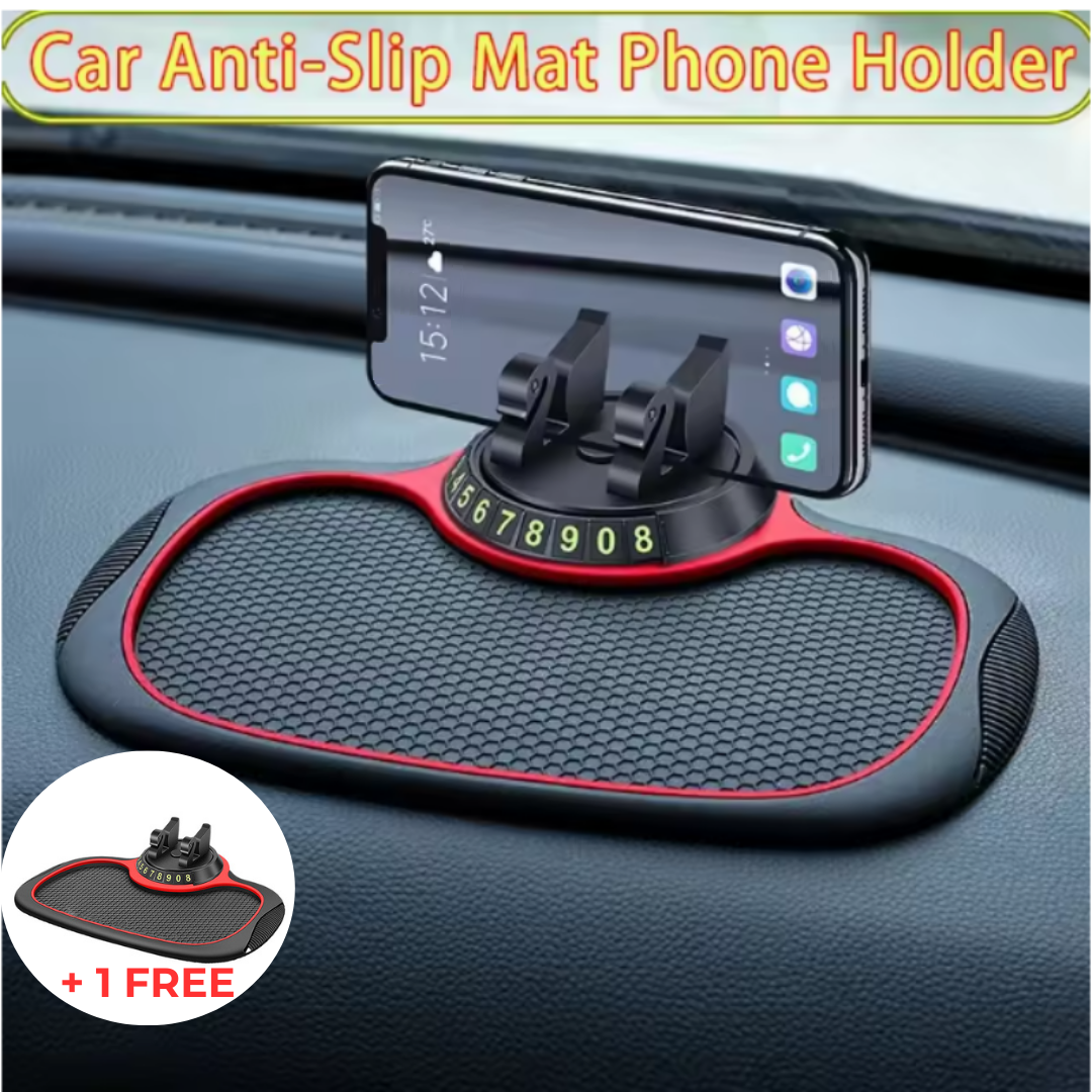 Holder360° PhoneMat 1+1 GRATIS: Multifunktionale, Rutschfeste Armaturenbrett Telefon Matte