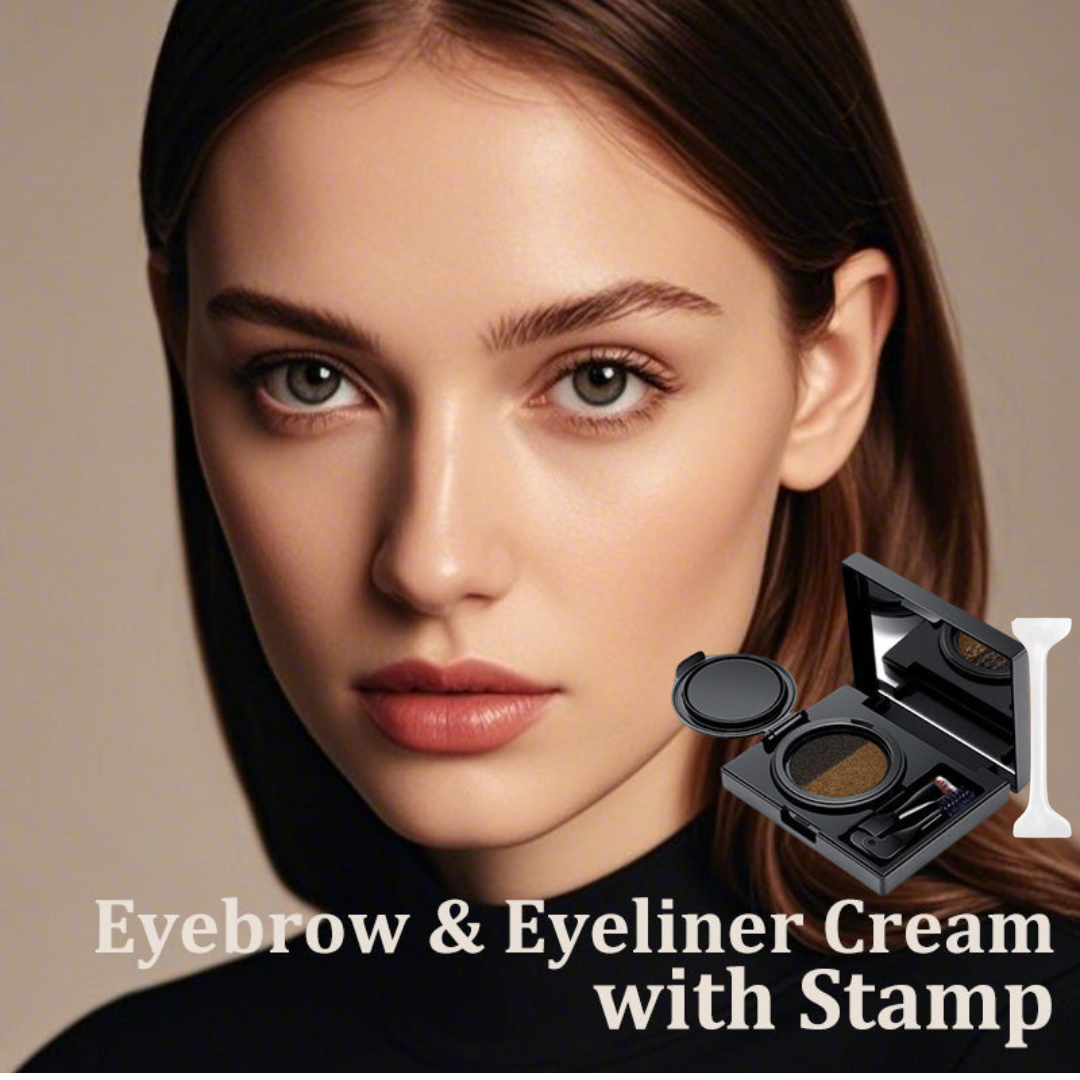 EyeStamp 1+1 GRATIS – Doppelte Farbe Eyeliner Und Augenbrauen Creme-Stempel Set
