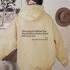Icone™ DearHoodie: Kapuzenpullover Mit Aufdruck Vorne Und Hinten Botschaft