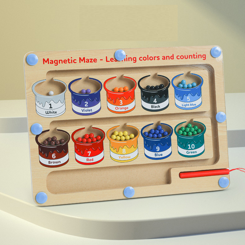 Kletshuts™ MagneticMaze - Farbe Und Zahl Labyrinth Spielzeug