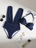 Icone™ HalterSwimsuit: V-Ausschnitt Halter Träger Taille Formend Badeanzug