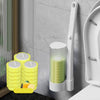 Cleaner Pro° ToiletCleaner: Einweg-Toilettenbürstenkopf-Reinigungsset