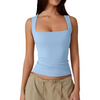 Icone™ TankTop 1+1 GRATIS: Damen-Tanktop Mit Quadratischem Ausschnitt Und Ohne Ärmel