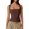 Icone™ TankTop 1+1 GRATIS: Damen-Tanktop Mit Quadratischem Ausschnitt Und Ohne Ärmel