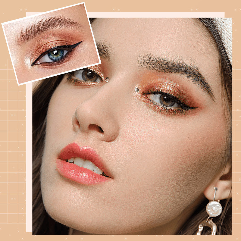 GlitterEyeshadow 1+1 GRATIS: Glänzend Glitzernuance Lidschatten-Palette