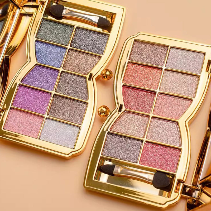 GlitterEyeshadow 1+1 GRATIS: Glänzend Glitzernuance Lidschatten-Palette