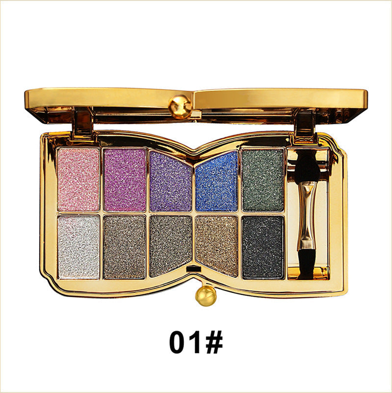 GlitterEyeshadow 1+1 GRATIS: Glänzend Glitzernuance Lidschatten-Palette