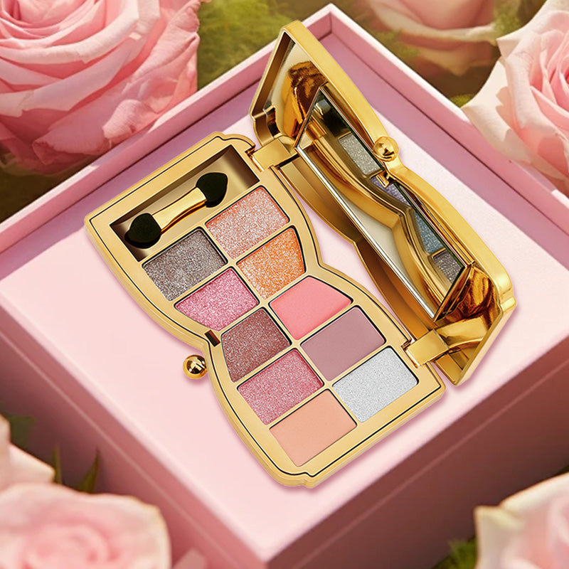 GlitterEyeshadow 1+1 GRATIS: Glänzend Glitzernuance Lidschatten-Palette
