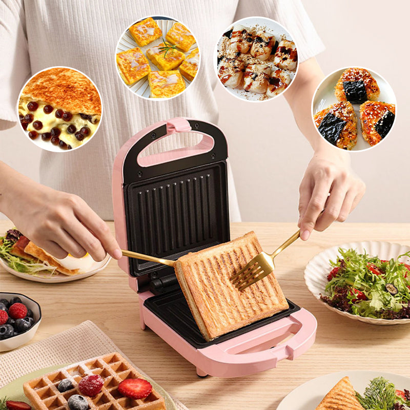 Globetrek° SandwichMaker: Mini Elektro Frühstückstoaster Und Sandwich-Maker