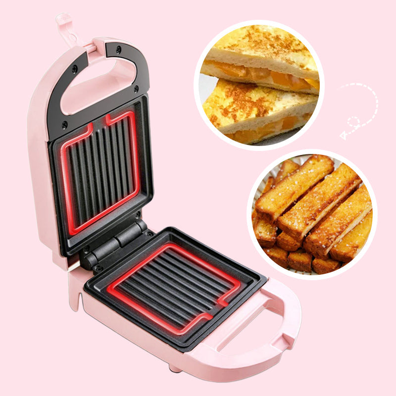Globetrek° SandwichMaker: Mini Elektro Frühstückstoaster Und Sandwich-Maker