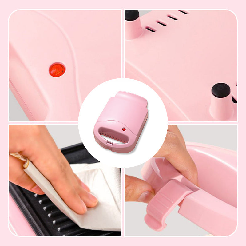 Globetrek° SandwichMaker: Mini Elektro Frühstückstoaster Und Sandwich-Maker
