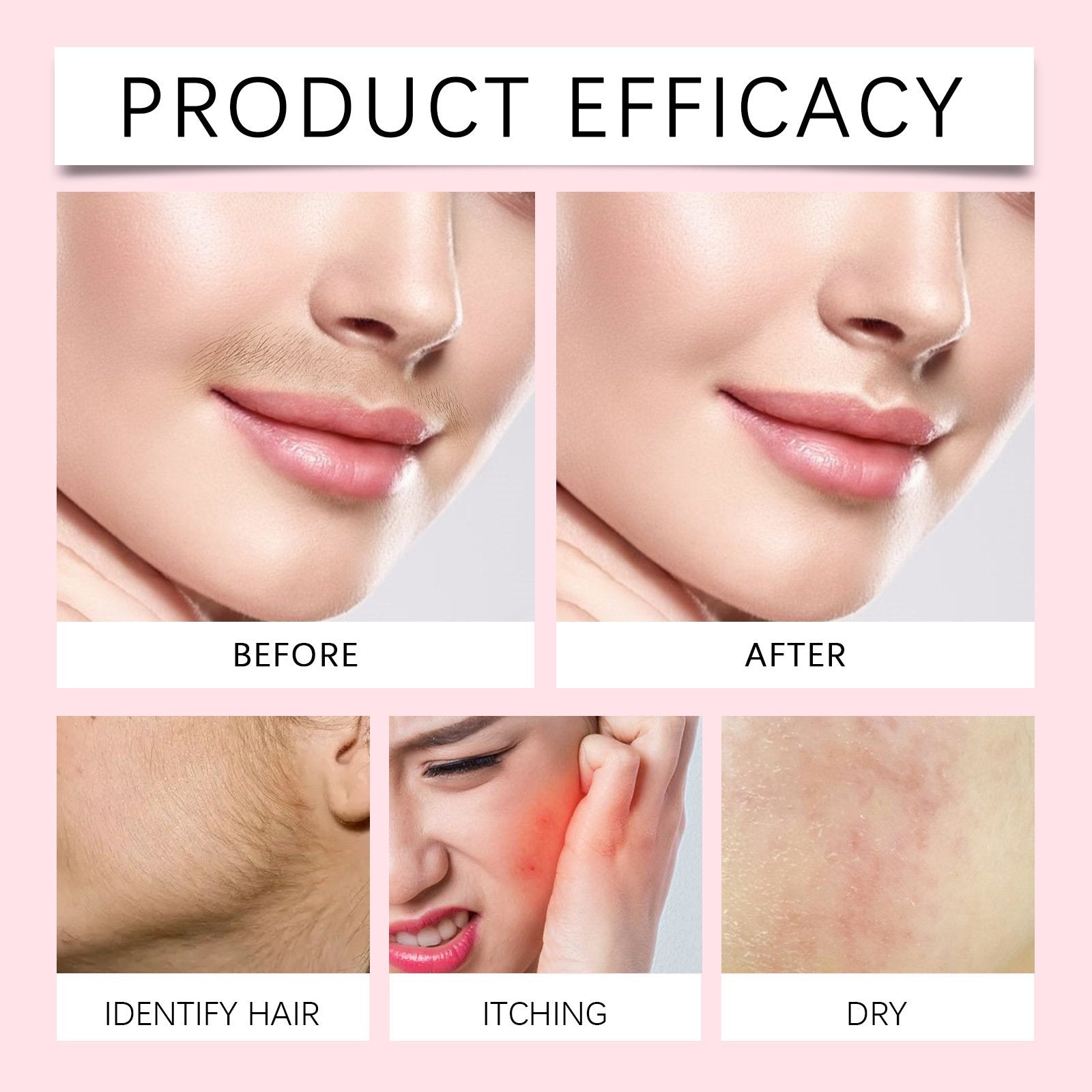 HairIdentifier 1+1 GRATIS: Einfach Zu Verwenden Gesichtshaar-Identifikator Spray Mit Rasiermessern