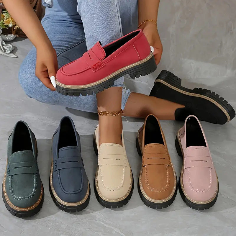 Happy™ WomenShoes: Dicke Sohle Loafers Für Frauen