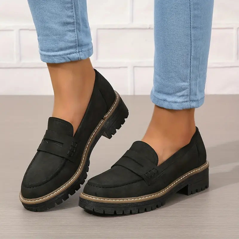 Happy™ WomenShoes: Dicke Sohle Loafers Für Frauen