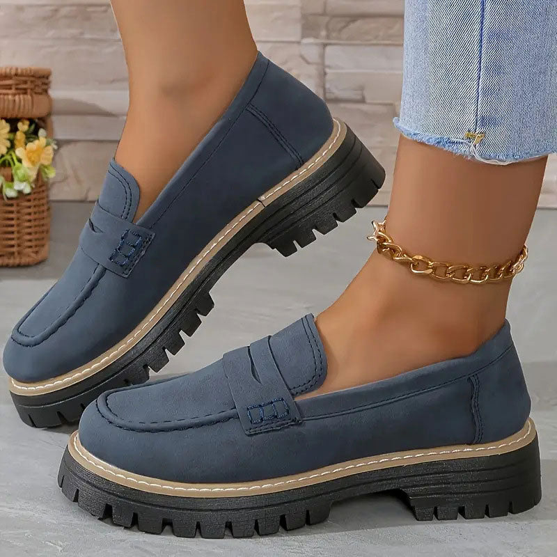 Happy™ WomenShoes: Dicke Sohle Loafers Für Frauen