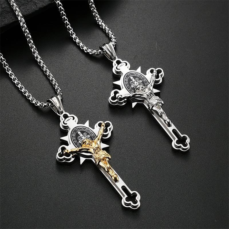 Jewelance™ CrossProtection 1+1 GRATIS: Spiritueller Schutz Kreuz-Anhänger Halskette Mit Geschenkbox