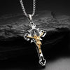 Jewelance™ CrossProtection 1+1 GRATIS: Spiritueller Schutz Kreuz-Anhänger Halskette Mit Geschenkbox