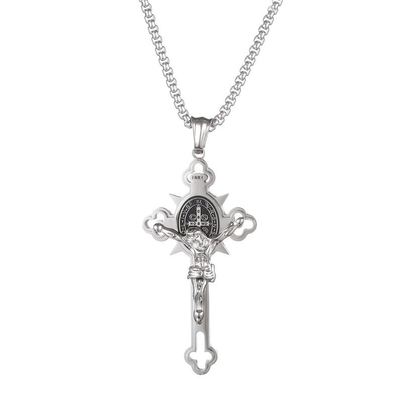 Jewelance™ CrossProtection 1+1 GRATIS: Spiritueller Schutz Kreuz-Anhänger Halskette Mit Geschenkbox