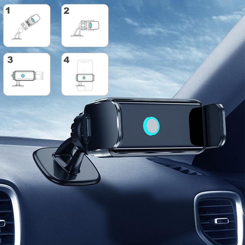 Holder360° PhoneClamp: Automatische Klemmen-Armaturenbrett- Und Lüftungsdüsen-Handyhalterung
