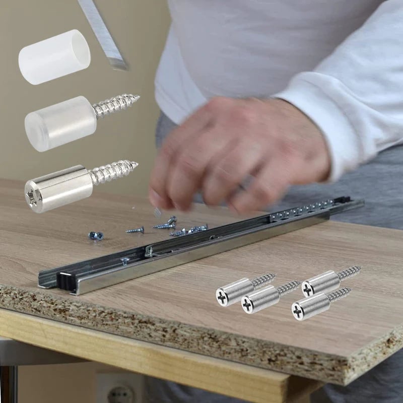EasyScrew - Kein Bohren, Easy-Schraube Und Gummihülse-Stützsatz
