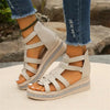 Happy™ SparklingWedge: Stylische Keilsandalen Mit Funkelnden Strasssteinen