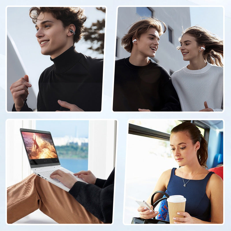 SmartEarbuds: Drahtloser Ohrclip Bluetooth-Ohrhörer Mit Intelligente Bildschirmanzeige
