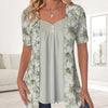 Icone™ FloralTop: Damen Lockere Und Bequeme Stilvolle Blumentop