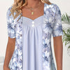 Icone™ FloralTop: Damen Lockere Und Bequeme Stilvolle Blumentop