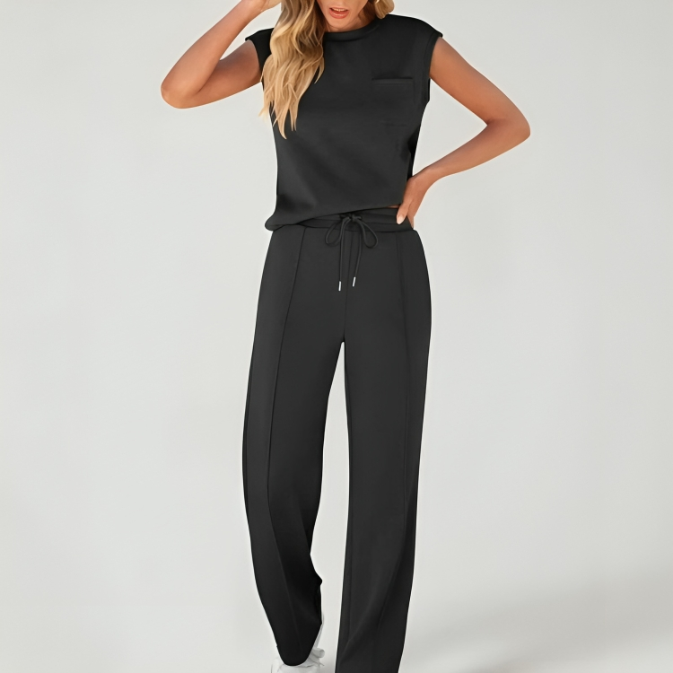 Icone™ StylishSet: Stylisches, Bequemes Top Ohne Ärmel Und Hose Im Set