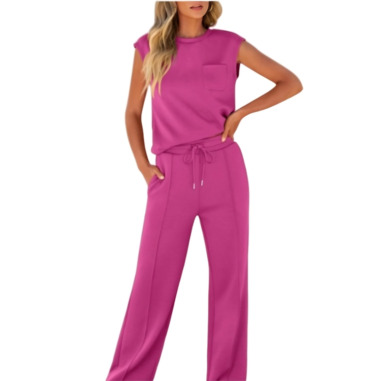 Icone™ StylishSet: Stylisches, Bequemes Top Ohne Ärmel Und Hose Im Set