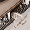 GlideHold® BathroomRack™: Modernes Absaugung Badezimmer Regal Mit U-Nut Design