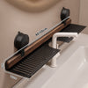 GlideHold® BathroomRack™: Modernes Absaugung Badezimmer Regal Mit U-Nut Design