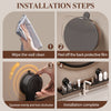 GlideHold® BathroomRack™: Modernes Absaugung Badezimmer Regal Mit U-Nut Design