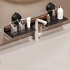 GlideHold® BathroomRack™: Modernes Absaugung Badezimmer Regal Mit U-Nut Design
