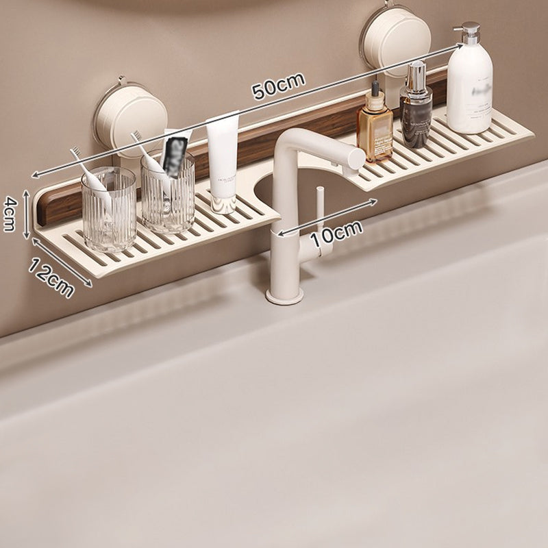 GlideHold® BathroomRack™: Modernes Absaugung Badezimmer Regal Mit U-Nut Design