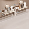 GlideHold® BathroomRack™: Modernes Absaugung Badezimmer Regal Mit U-Nut Design