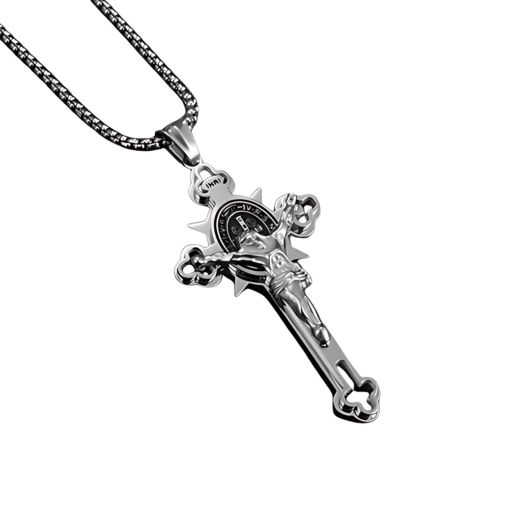 Jewelance™ CrossProtection 1+1 GRATIS: Spiritueller Schutz Kreuz-Anhänger Halskette Mit Geschenkbox