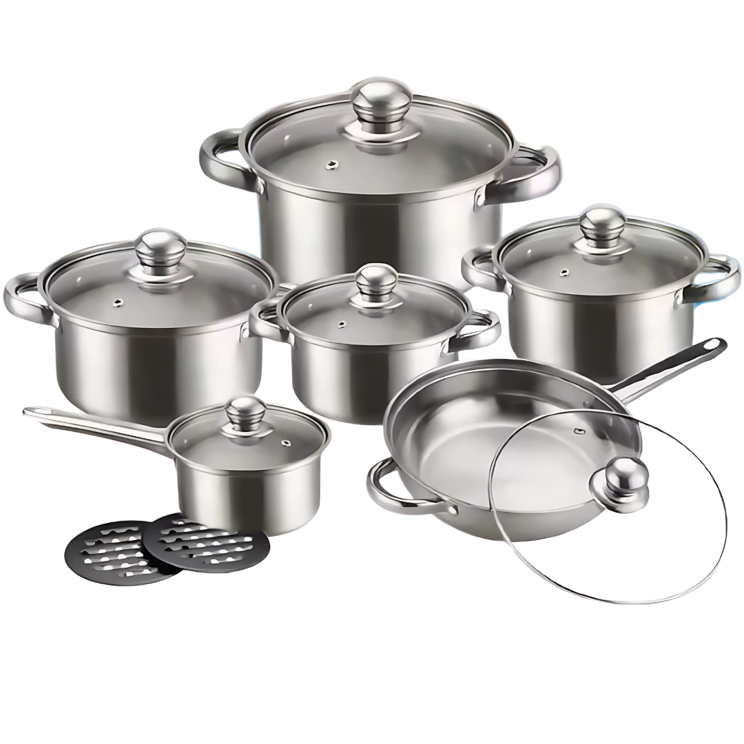 Globetrek° CookingSet: 12-Teiliges Kochgeschirrset Aus Edelstahl
